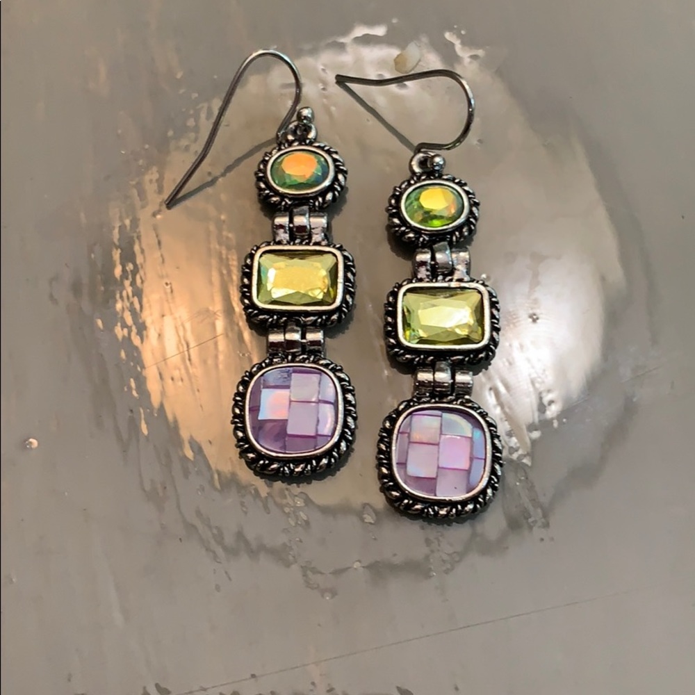 Silver hook earrings